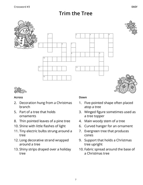 Cozy Christmas & Winter - Crossword Puzzles