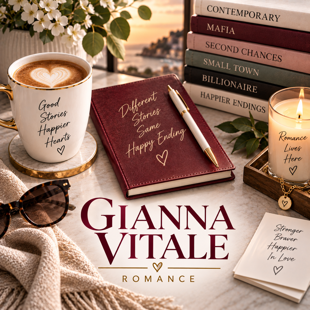 Gianna Vitale romance collection artwork