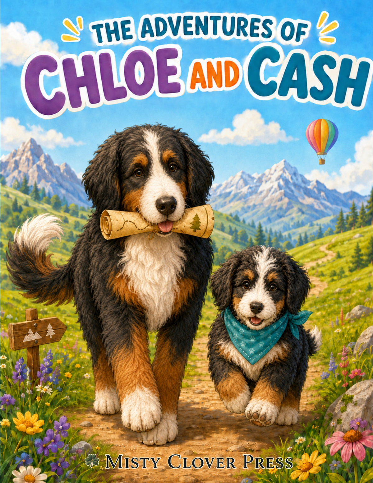 The Adventures of Chloe and Cash coloring book cover