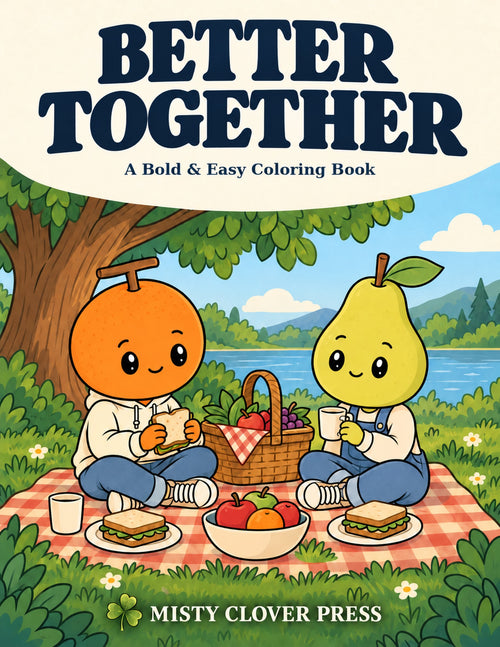 Better Together – A Bold and Easy Coloring Book cover