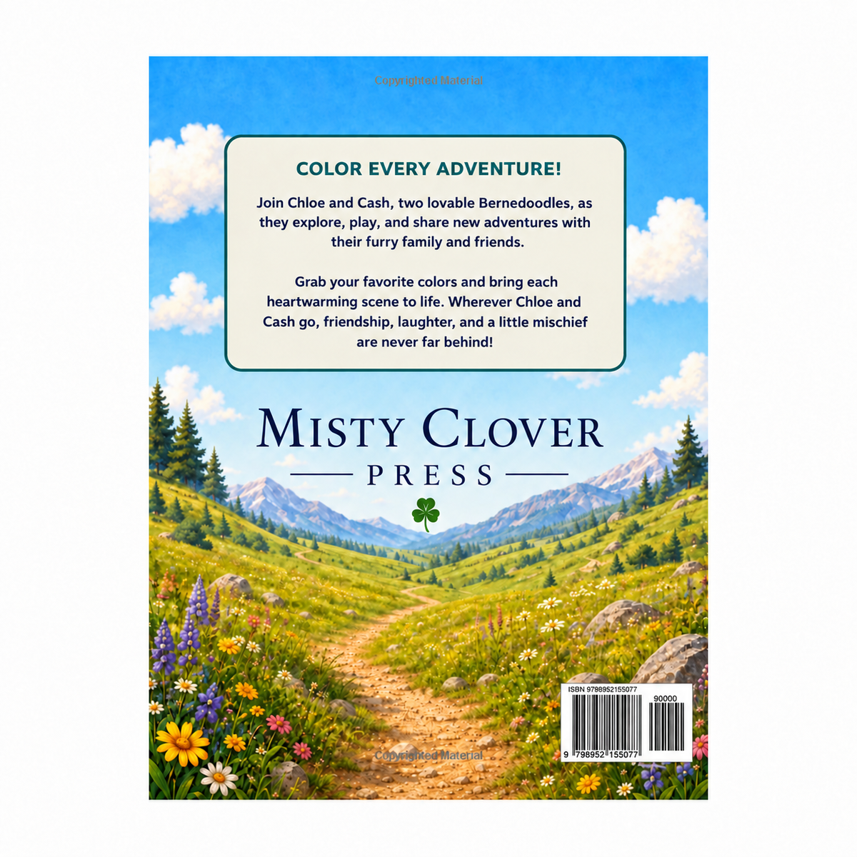The Adventures of Chloe and Cash – Kids' Coloring Book — back cover