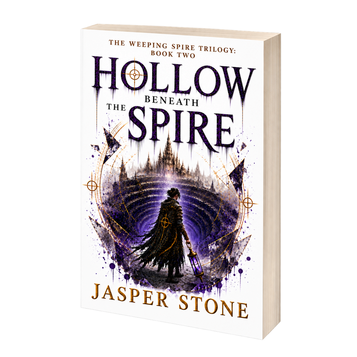 Hollow Beneath the Spire by Jasper Stone — paperback cover
