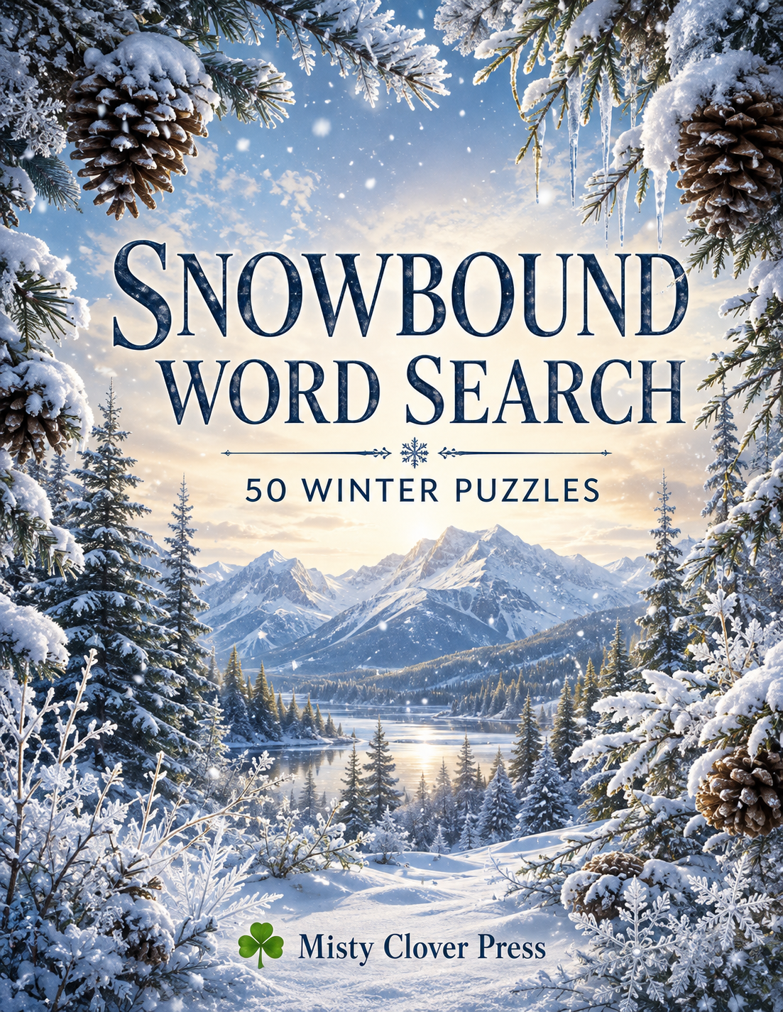 Snowbound Word Search – 50 Winter Puzzles cover